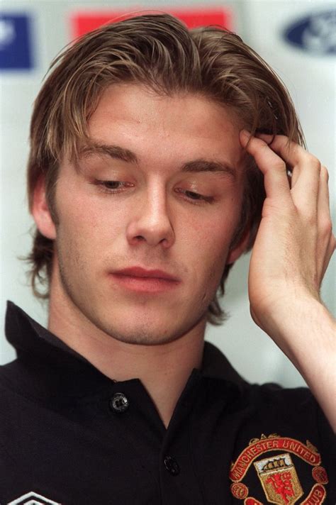 david beckham young hair